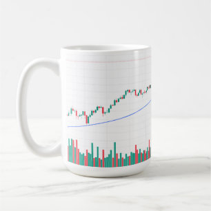 Mug "Stock Market Candlestick Graphique Design dans un