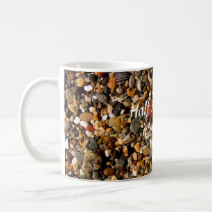 Mug Stones de plage colorées de la baie de Demi-Moon