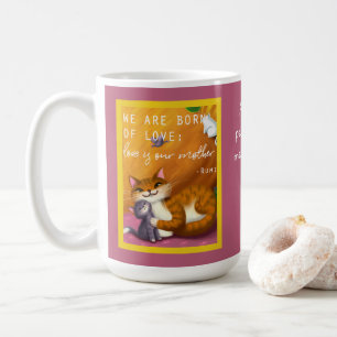 Mug Storybook maman et bébé chats personnalisés