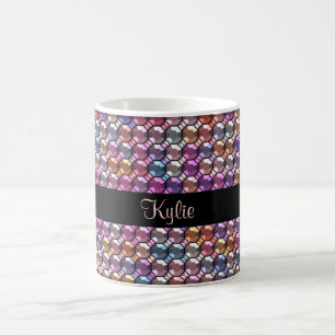 Mug Strass coloré avec nom personnalisé
