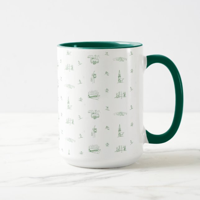 Mug Stratton Mountain toile -mug vert (Droite)