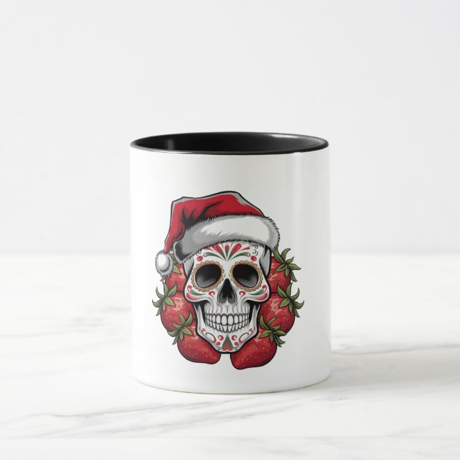 Mug straw santa Day of the Dead (Centre)
