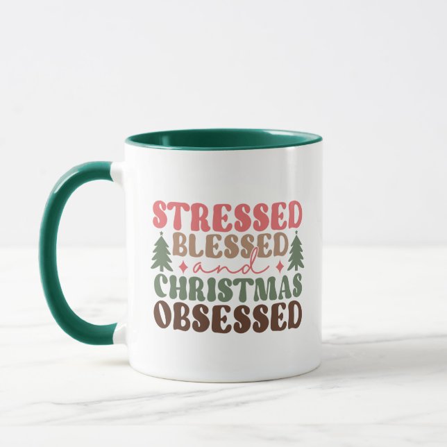 Mug Stressé, béni et observé à Noël (Gauche)