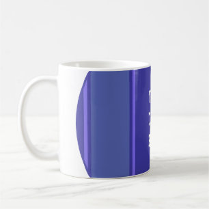 Mug STRIPES SPORTIVES - Violet Bleu + votre texte