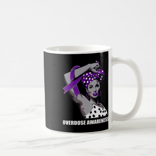 Mug Strong Afro Mom Overdose Awareness  (Droite)