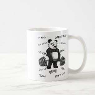 Mug Strong Panda Deadlift Chemise Homme Bodybuilder Be
