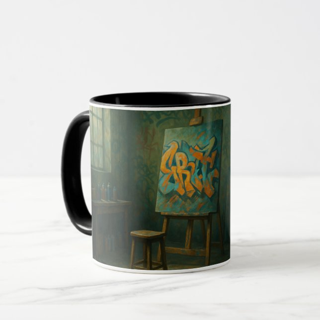 Mug studio de l'artiste Gaffiti (Devant gauche)