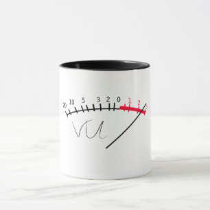 Mug Studio de niveau sonore VU Meter