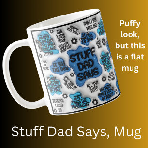 Mug Stuff Papa dit - Fête des pères Cadeau d'anniversa