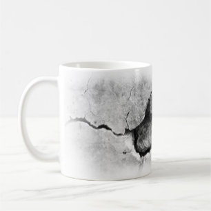 Mug Style Cracked Look Artistique Design Photo Drôle