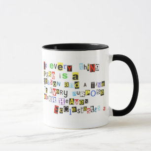 Mug Style de note de rançon d'Ecclesiates 3