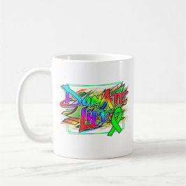 Mug Style Graffiti Sensibilisation aux dons d'organes