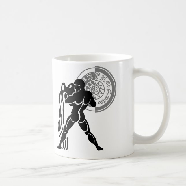 Mug Style grec Aquarius homme versant de l'eau (Droite)