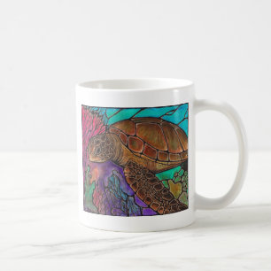 Mug Style impressionnant en verre souillé d'art de