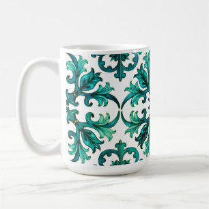 Mug Style italien, mosaïque, vert