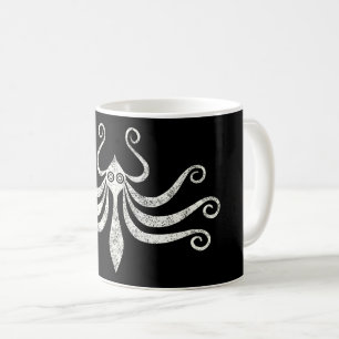 Mug Style marin minimal pieuvre minoenne (en détresse)