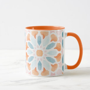 Mug Style marocain dans le bleu et l'orange 2