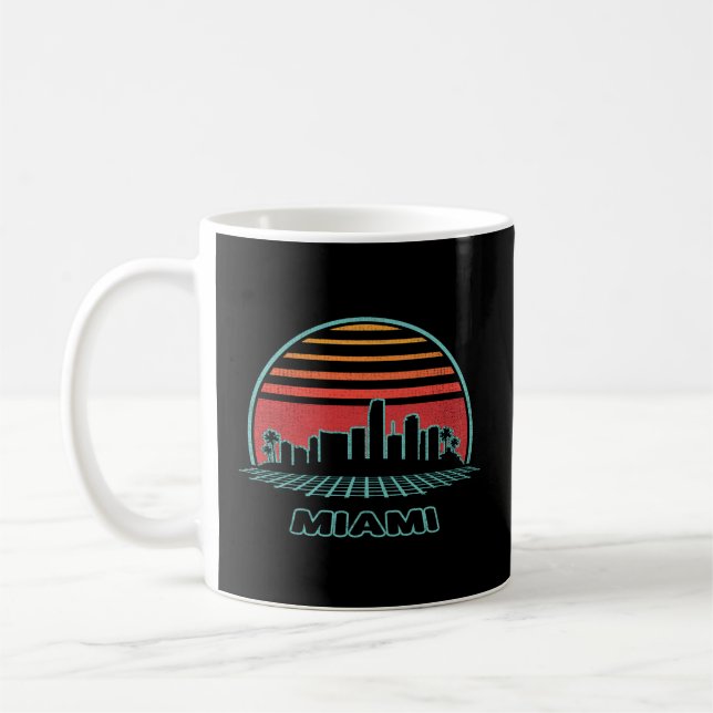 Mug Style Miami City Skyline 80S (Gauche)