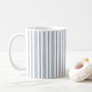 Mug style rayures bleu clair pastel