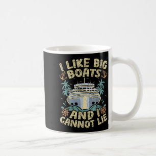 Mug Style Rétro J'Aime Les Gros Bateaux Et Je Ne Peux