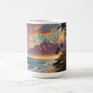 Mug Style vintage Hawaiian Travel Honolulu Mid-Pacific
