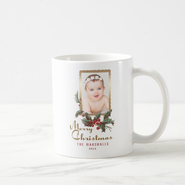 Mug Style vintage | Joyeux Noël | Photo (Droite)