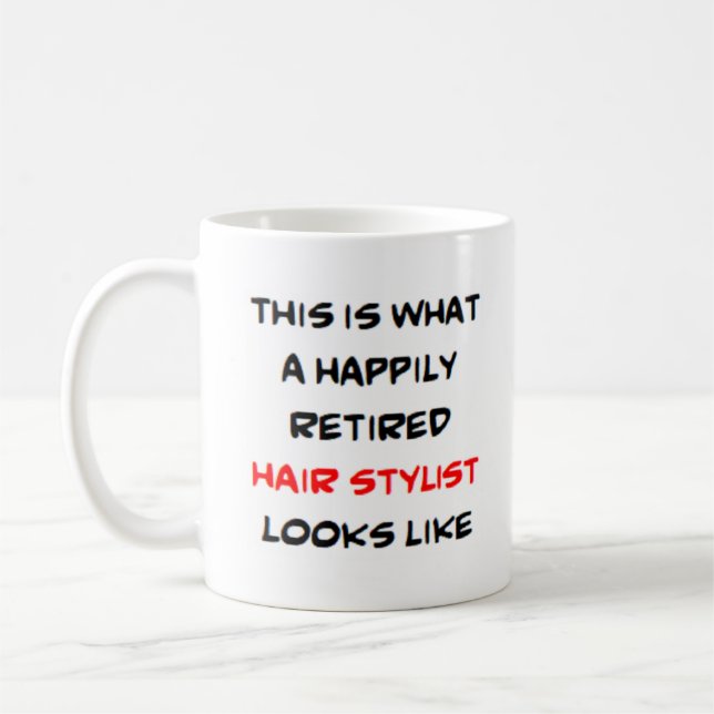 Mug styliste à cheveux retraité (Gauche)
