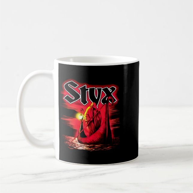 Mug Styx Band Retro Aesthetic Fan Art Design (Gauche)