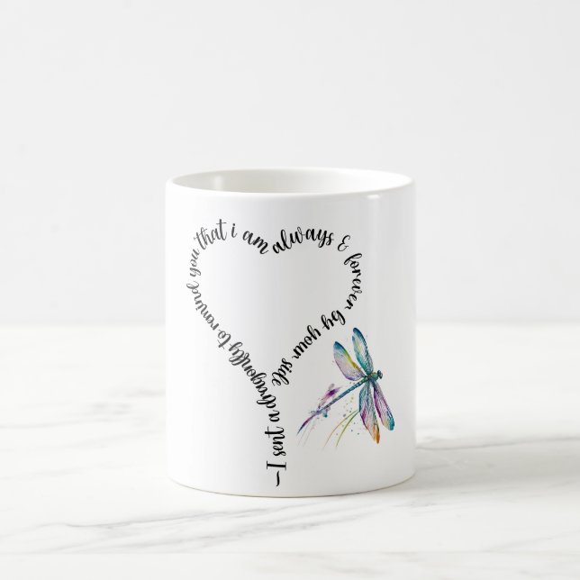 Mug Sublimation de libellule inspirationnelle/commémor (Centre)