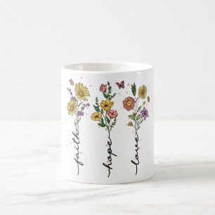 Mug Sublimation florale chrétienne inspirante