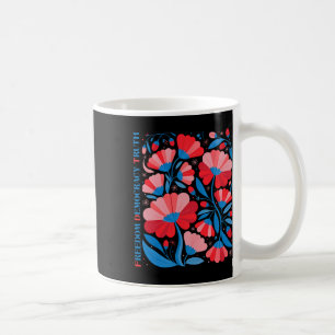Mug Subtil Liberté Démocratie Vérité Boho Floral 4 Jui