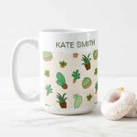Succulent personnalisé et cactus dans un Motif de