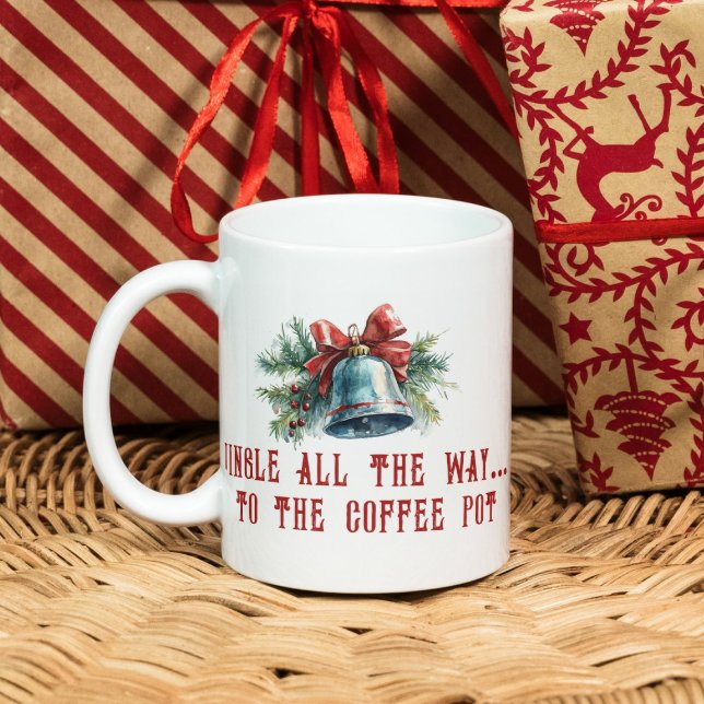 Mug Succursales de pin citation drôle et Noël Bell (Créateur téléchargé)