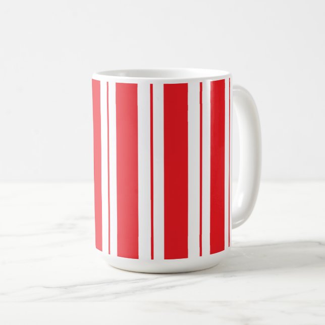 Mug Sucre de canne de Noël Peppermenthe Stripes (Devant droit)