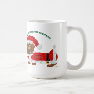 Mug Sucre de canne Père Noël de teckel
