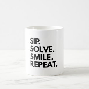 Mug Sudoku Lovers Cup of Choice : Sip Solve Smile Répé
