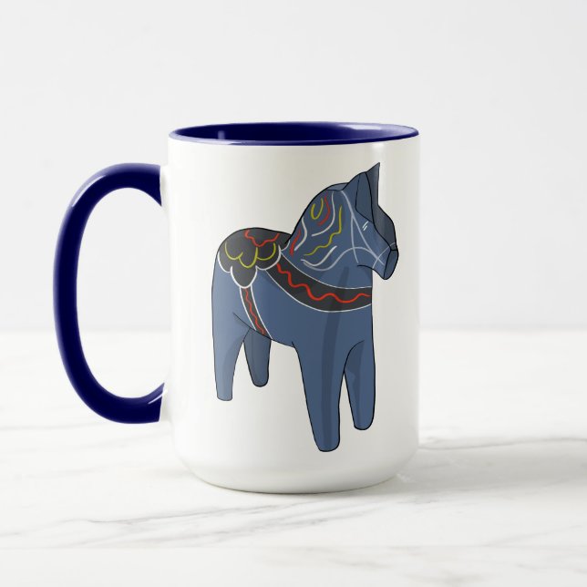 Mug Suède Dala Horse Dalecarlian suédois (Gauche)