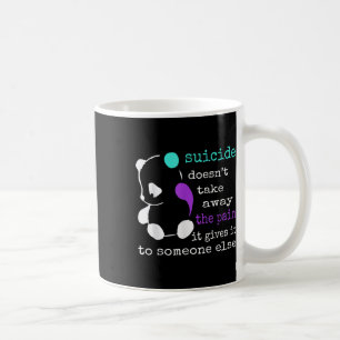 Mug Suicide Douleur Semicolon Cadeau Prévention du sui