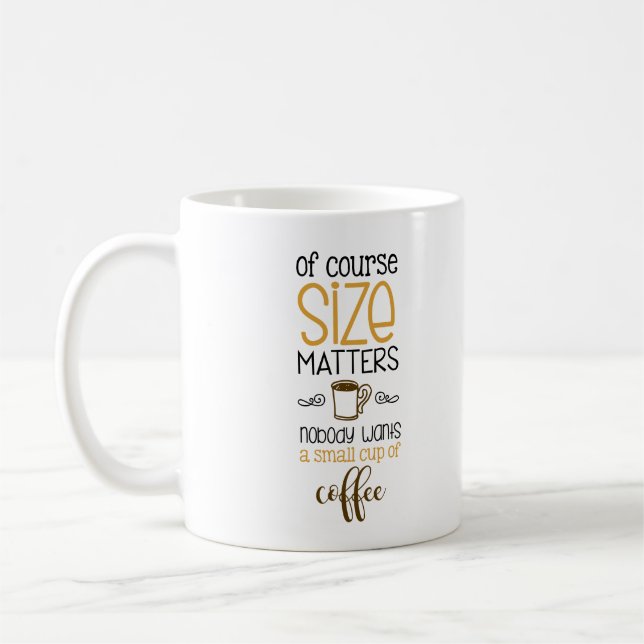 Mug Sujets drôles mignons de dimension de café (Gauche)