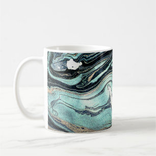 Mug Suminagashi, Art marbré japonais.