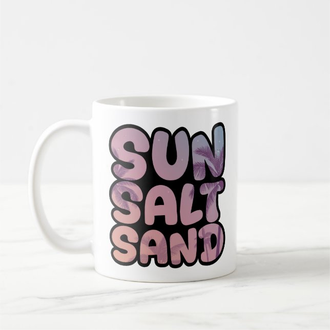 Mug Summer Sun Salt Sand Beach Trip (Gauche)