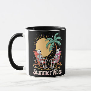 Mug Summer Vibes Skeleton Summer Vacances Plage