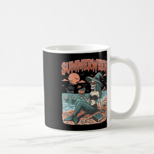 Mug Summerween Mermaid Skeleton Beach Flamant rose Hal