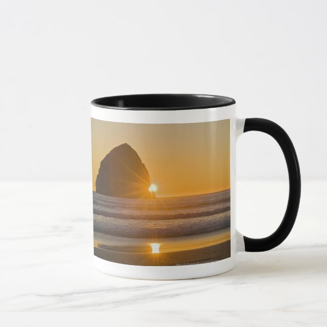 Mug Sunburst Et Haystack Rock Au Cap Kiwanda (Droite)