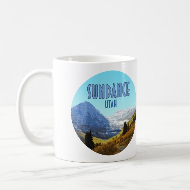 Mug Sundance Utah Mountains Vintage (Gauche)