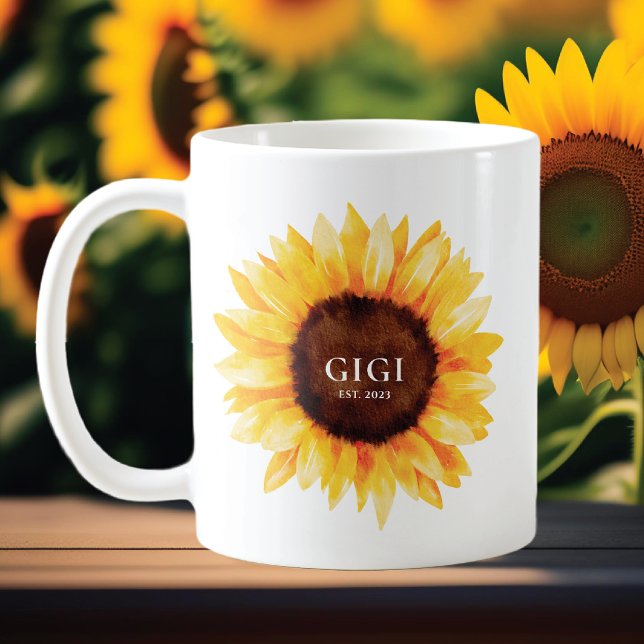 Mug Sunflower Gigi (Créateur téléchargé)