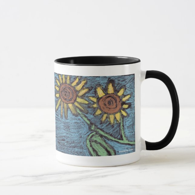 Mug Sunflowers Forever - Art pour enfants pour CHOC (Droite)
