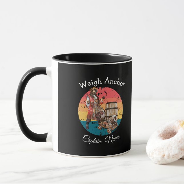 Mug Sunset Capitaine Pirate Party (Avec donut)