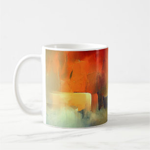 Mug Sunset Hues Abstrait Art Mug, idée de cadeau artis
