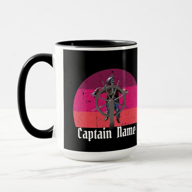 Mug Sunset party Pirate Skeleton Capitaine (Gauche)